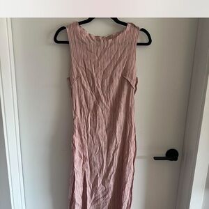 Elegant Pink Sleeveless Dress